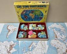THE FIVE CONTINENTS - Great Educational Geographic Puzzle Game - Fernand Nathan
