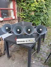 4 pressure chamber speakers Monacor IT 30 + amplifier Monacor protection PA-802