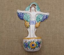 Beau bénitier mural Christ en