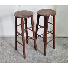 Tabouret En Bois Bar, Paire De