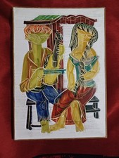 Gravure Peinture Sur Panneau