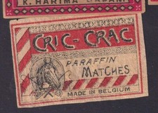 Old Matching Label Belgium BN183604 Jack Crac Horse