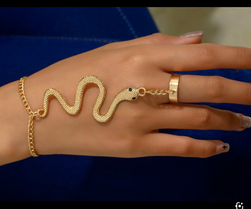 Bracelet bague serpent - ⭐,