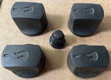 CHARBROIL GAS GRILL KNOB SET FOUR (4) BLACK KNOBS IGNITER BUTTON GENUINE OEM