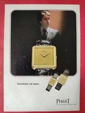 Press advertising PIAGET watches on the back hair dryer MOULINEX & luggage SNCF