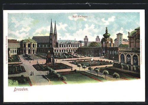 Carte postale dresde chenil - carte,