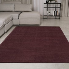 Tapis Bordeaux Foncé Doux