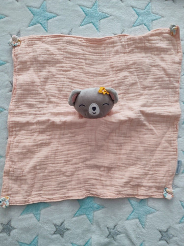 Doudou plat rose lange carré - doudou,