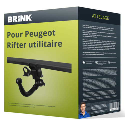 Attelage pour peugeot rifter - peugeot,