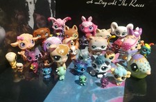 My Little Pet Shop LPS Mixed Lot of 35 Figures 3! Cats Dogs Mini Parrot Lady Doe
