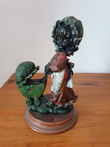 Statuette vintage résine - statuette, en