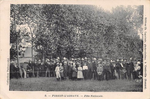 Cpa forest abbaye fete - l'abbaye,