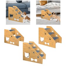 Escalier en bois pour chiens et chats de petite taille, idéal pour la
