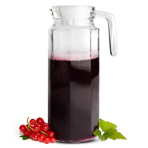 Carafe verre 1l avec - 1,1l,