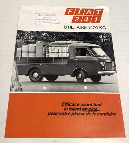 Brochure vente fiat 241 - brochure,