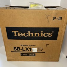 Technics SB-LX10 2-Way Bookshelf Speakers Black New Open Box