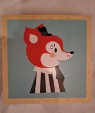 Tableau En Bois, Ferm Living  By Darling Clementine 25 X 25 Cm Déco Chambre Bébé