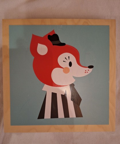 Tableau bois ferm living - tableau,