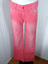 Pantalon velours rose délavé