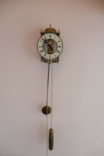 Skeleton clock tempus fugit - skeleton, fugit'-