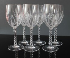 6 crystal wine glasses d'Arques model FLAMEPI