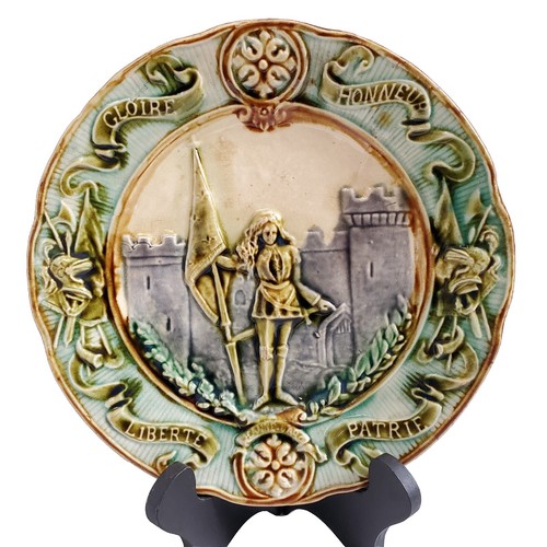 Ancienne assiette barbotine - en,