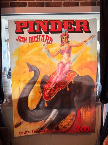 Affiche ancienne cirque - affiche, pinder