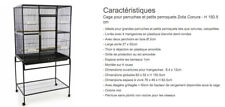Grande cage , volière oiseaux avec support à roulettes