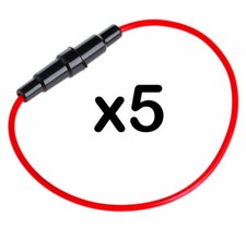 lot 5 Porte fusible 5x20 pour fusibles verre 5 x 20mm auto moto bateau - NEUF