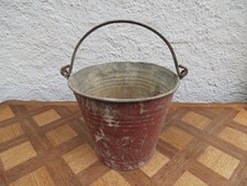 ancien seau en zinc galva