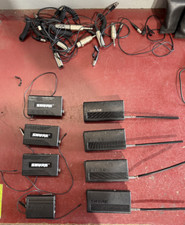 SHURE transmitter, receiver, and mic lot. (Please see item description)
