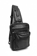 Tenleather Men's Black Leather