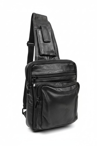 Tenleather men black leather - men's,