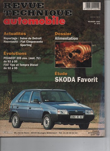 Revue technique skoda favorit - technique,