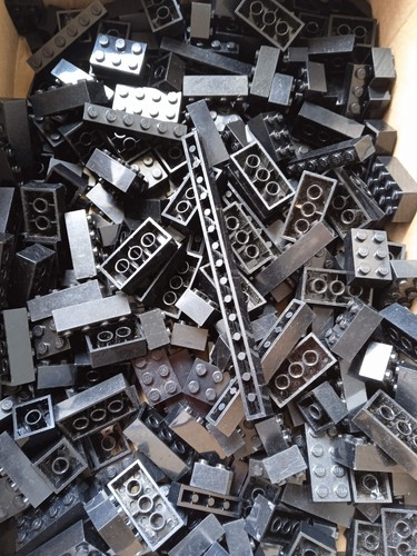 Lego briques noir - 300, grammes
