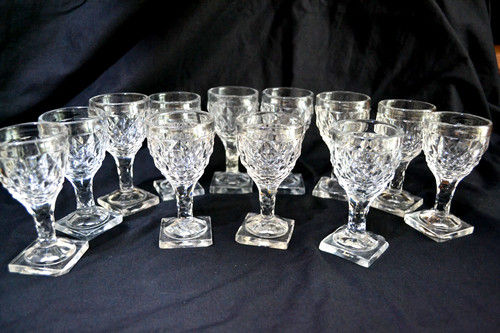 Verres début xix cristal - verres,