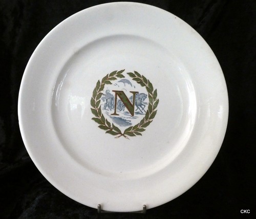 Assiette napoléon faïence - en,