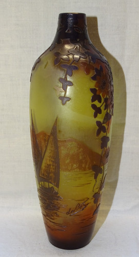 Joli vase verre multicouche - vase,