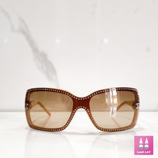 Chanel 5065 Vintage Rhinestones Sunglasses Bezel Glasses Y2K Shades Rimless