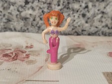 FIGURINE POLLY POCKET 1999 FUN SLIDE SEA SPLASH TOBOGAN AQUATIQUE SIRENE LILA