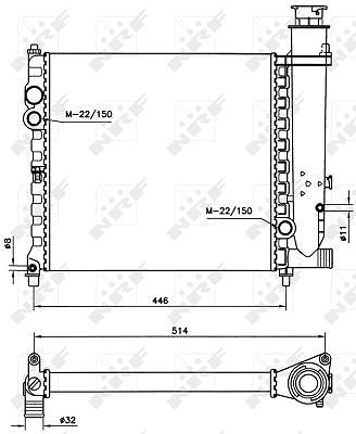 Nrf radiateur refroidissement - radiateur,,