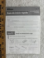Nikon Camera Coolpix P5100 Digital Camera Spanish Instructions Vintage