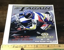 AGV Motorcycle Helmet  Worn By 2001 Superbike Champion Mat Mladin Ad #5421