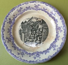 JEANNE D'ARC PLATE HB GOLD MEDAL CHOOSE THE KING N°4 J.A IN THE SEAT OF ORLEANS