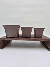 Set de 3 pots à bonsaï