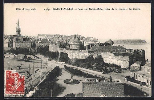 Cpa saint malo vue sur - cpa, saint-malo,