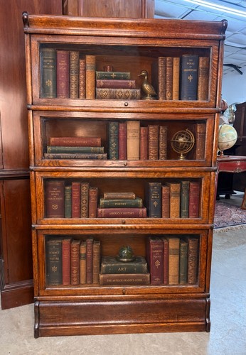 Antique oak barrister - barrister, 4