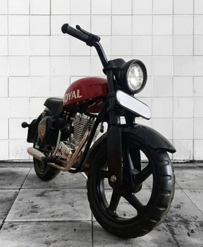 Moto vintage rouge décor - moto,