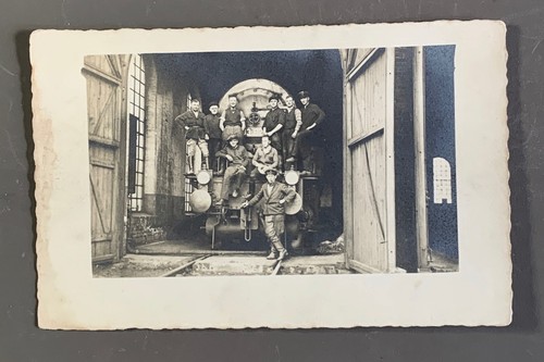 Carte photo train locomotive - carte,