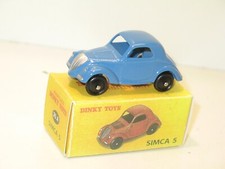 DINKY TOYS atlas, simca 5 car light blue